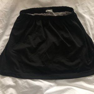 Lejay Black Tennis Skirt with Patterned Shorts